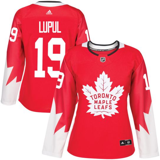 2017 NHL Toronto Maple Leafs women #19 Joffrey Lupul red jersey->->Women Jersey